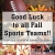 Good Luck To All Fall Sports Teams