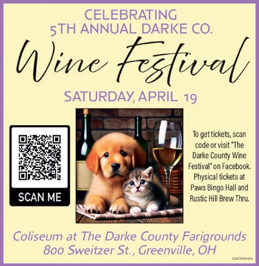 5th Annual Darke County Wine Festival