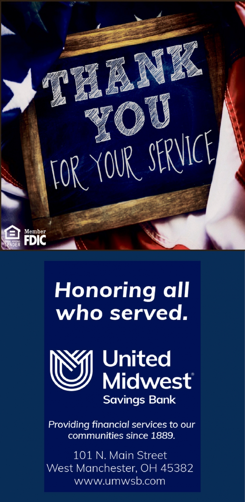 United Midwest Savings Bank: West Manchester