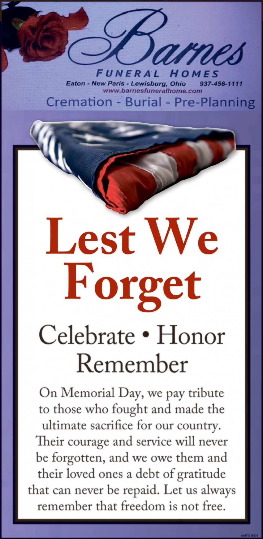 Barnes Funeral Homes, Inc