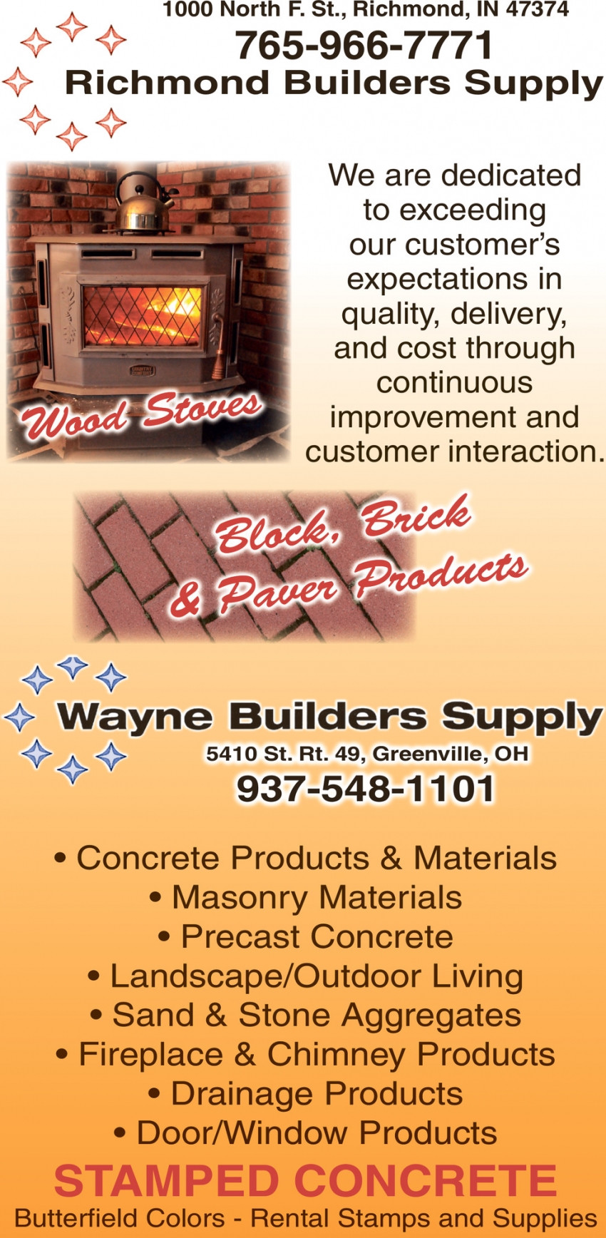 Richmond Builders Supply | Wayne Builders Supply
