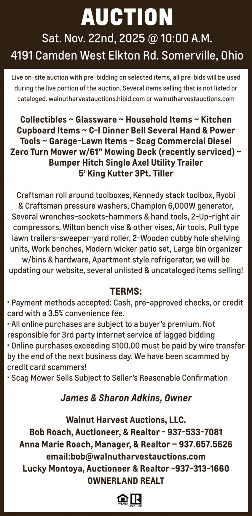 Walnut Harvest Auctions, LLC