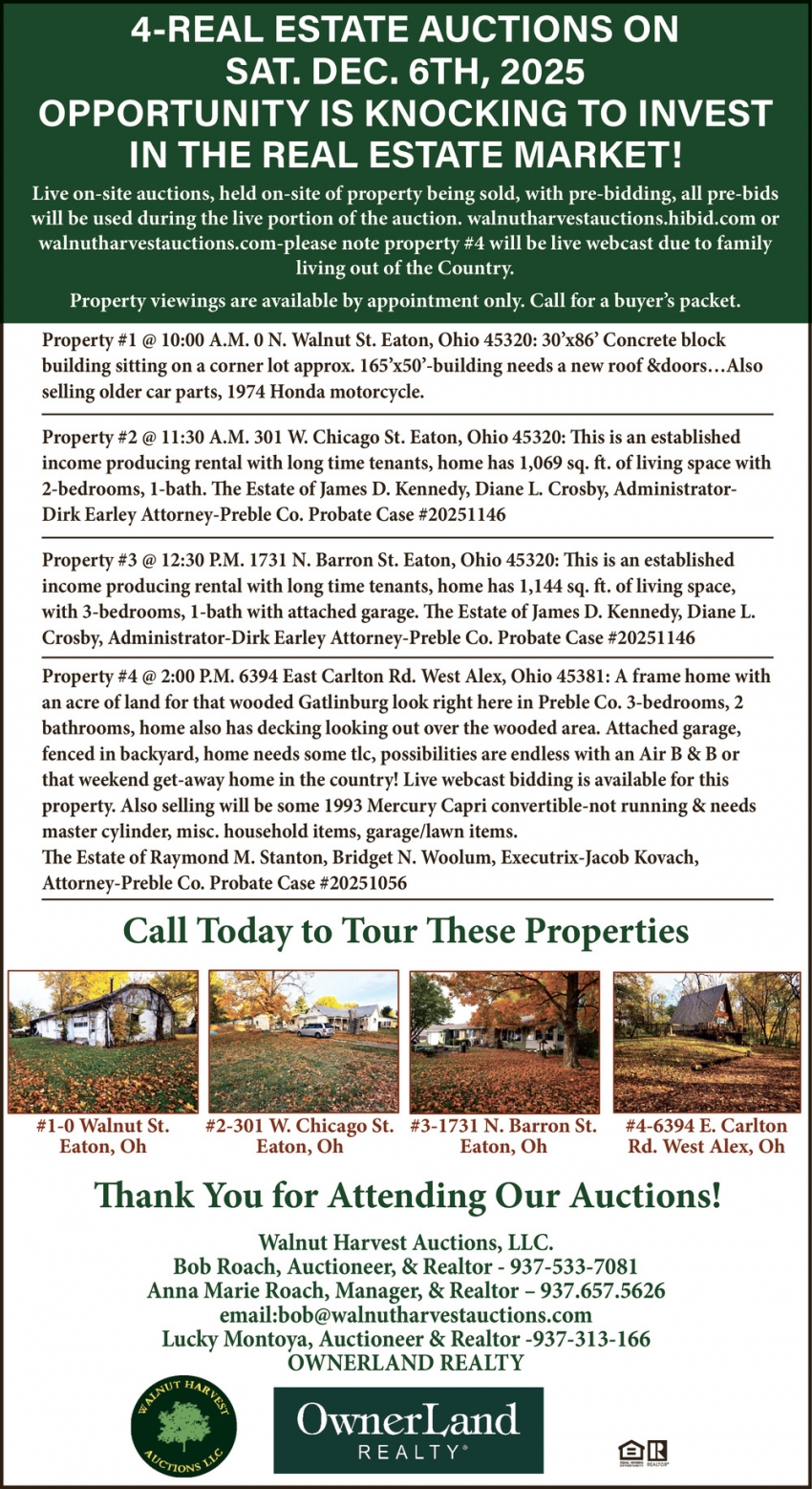 Walnut Harvest Auctions, LLC