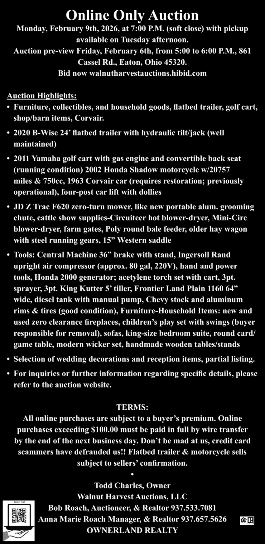 Walnut Harvest Auctions, LLC