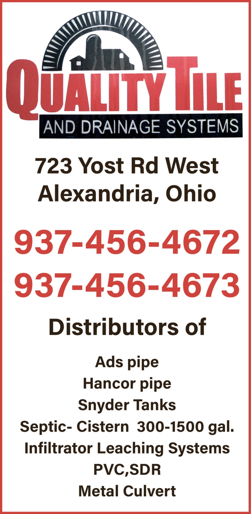 Quality Tile & Drainage Systems
