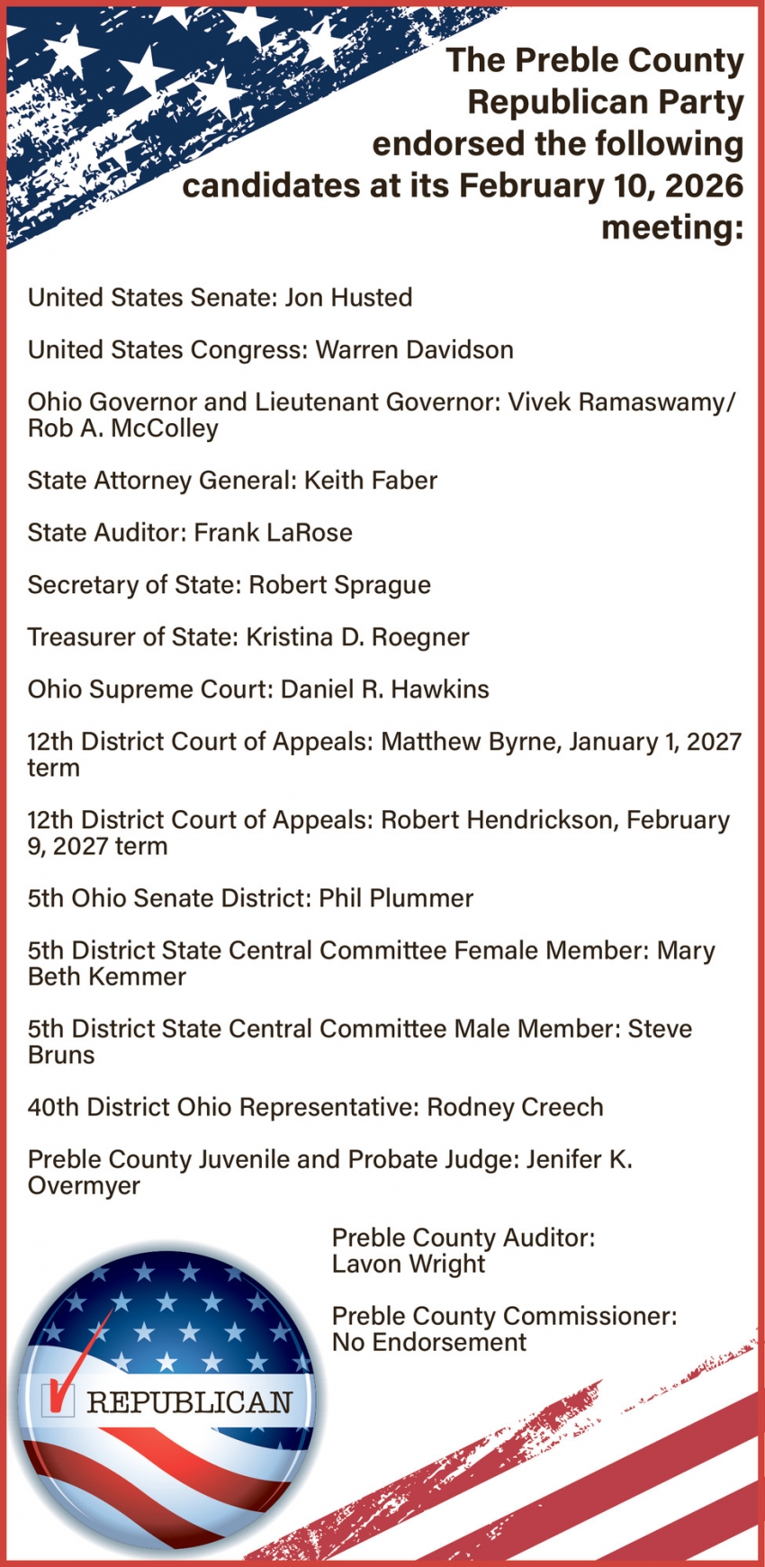 Preble County Republican Party