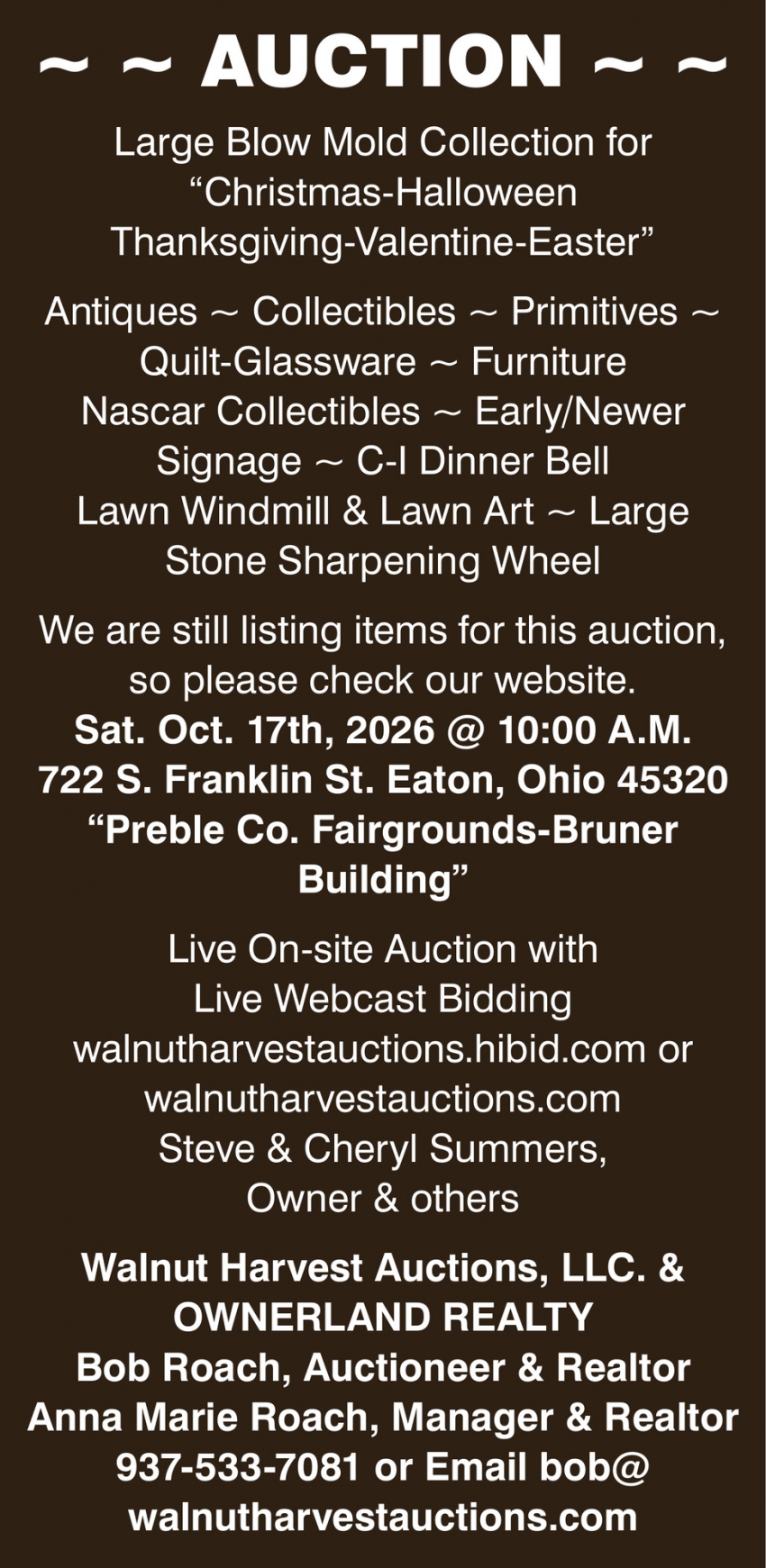 Walnut Harvest Auctions, LLC