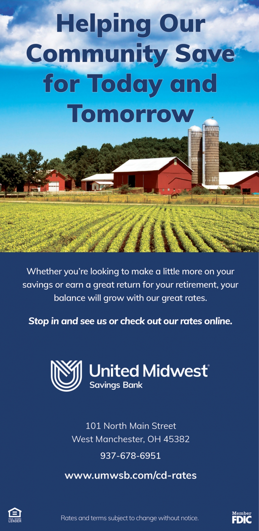 United Midwest Savings Bank: West Manchester