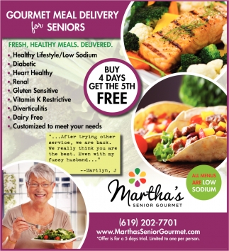 gourmet meals delivered