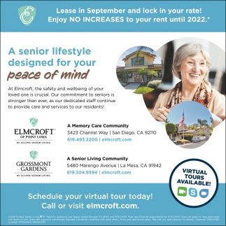 A Senior Lifestyle Designed for Your Peace of Mind, Grossmont Gardens ...