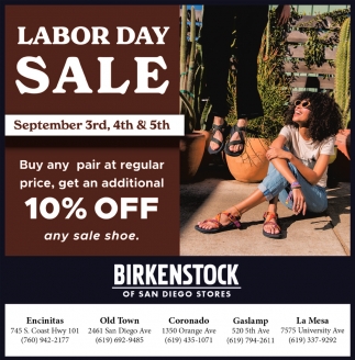 birkenstocks labor day sale