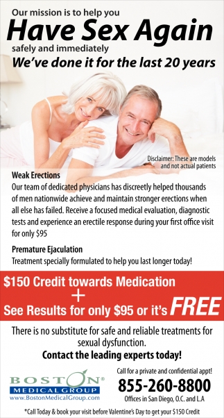 Breaktrough New Medication For Erectile Dysfunction Boston