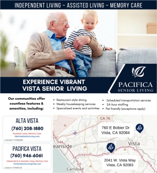 Experience Vibrant Vista Senior Living