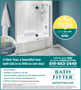 A New Year, A Beautiful New Bath Tub In As Little As One Day!