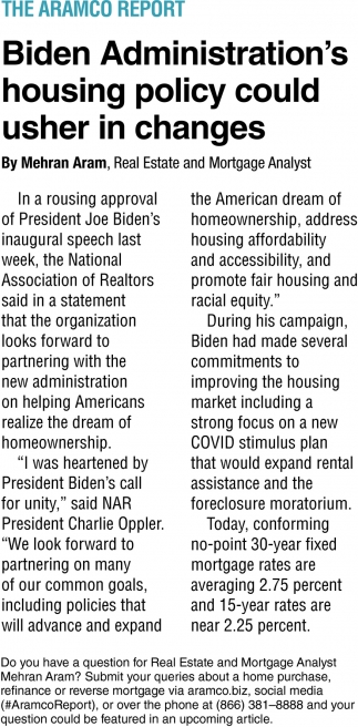 Biden Administration's Housing Policy Could Usher in Changes