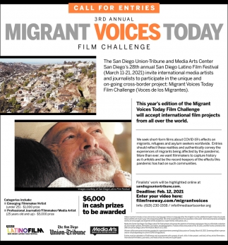 3rd Annual Migrant Voices Today