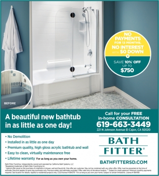 A Beautiful New Bathtub In As Little As One Day!