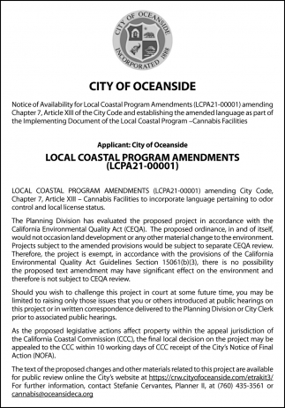 Local Coastal Program Amendments