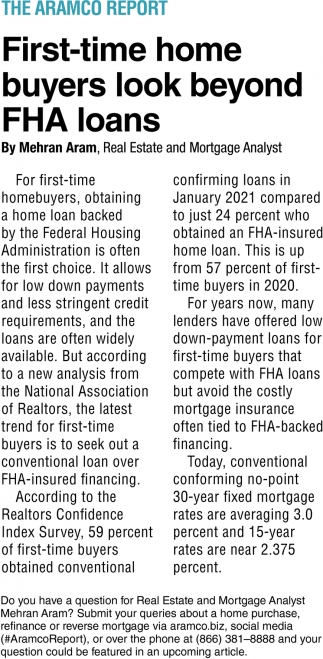 First-Time Home Buyers Look Beyond FHA Loans