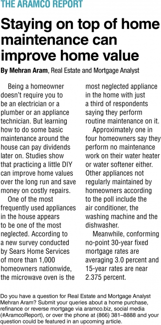 Staying on Top of Home Maintenance Can Improve Home Val