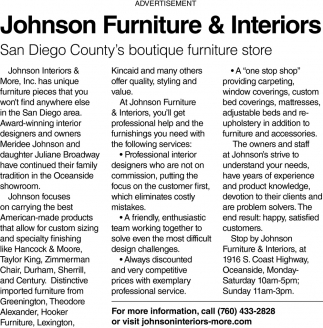 San Diego County's Boutique Furniture Store