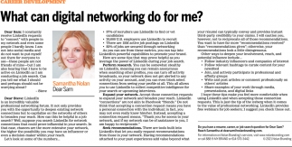 What Can Digital Networking Do For Me?