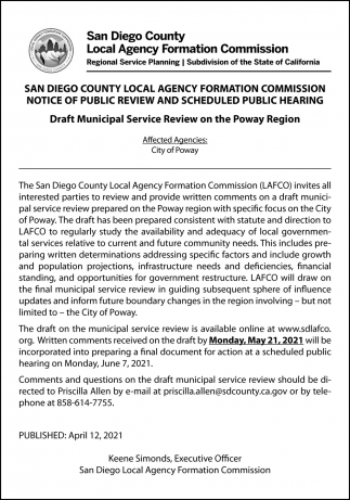 Notice of Public Review