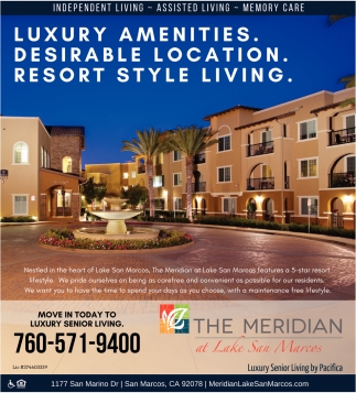 Luxury Amenities. Desirable Location. Resort Style Living
