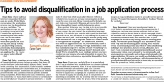 Tips To Avoid Disqualification in a Job Application Process
