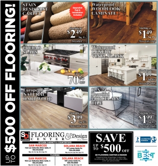 Up To $500 Off Flooring