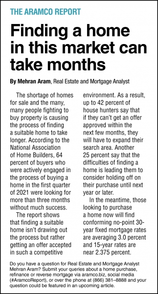 Finding a Home In This Market Can Take Months