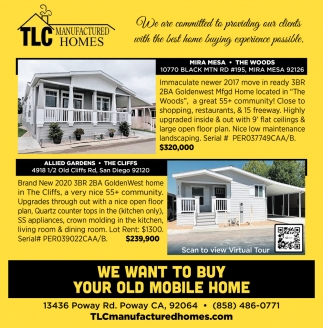 We Want To Buy Your Old Mobile Home