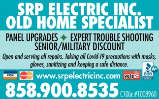 Panel Upgrades, Expert Trouble Shooting, Senior/Military Discount