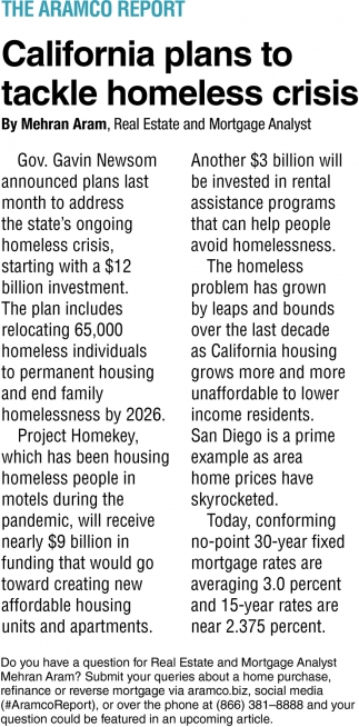 California Plans to Tackle Homeless Crisis