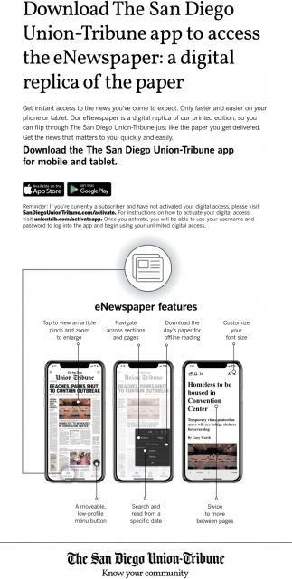 Download The San Diego Union Tribune App