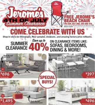 Jerome's 4th Of July Summer Clearance