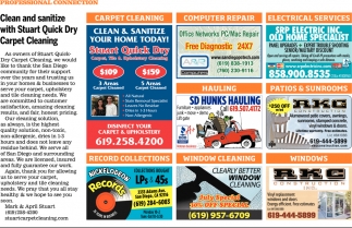 Clean & Sanitize with Stuart Quick Dry Carpet Cleaning