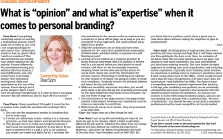What Is ''OPinion'' and What Is ''Expertise'' When It Comes To Personal Branding?
