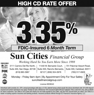 High CD Rate Offer
