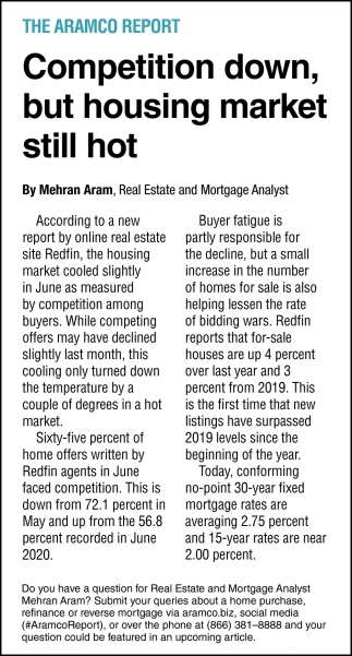 Competition Down, But Housing Market Still Hot