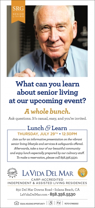 What Can You Learn About Senior Living At Our Upcoming Event?