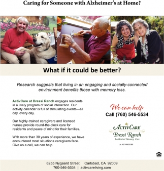Caring For Someone With Alzhaimer's At Home?