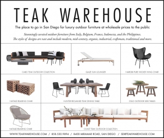 The Place To Go In San Diego For Luxury Outdoor Furniture At Wholesale Prices To ThePublic