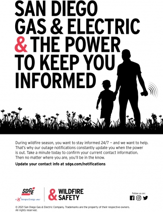 San Diego Gas & Electric & The Power To Keep you Informed