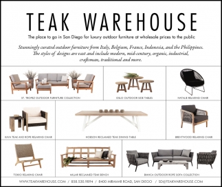 The Place To Go In San Diego For Luxury Outdoor Furniture At Wholesale Prices To The Public