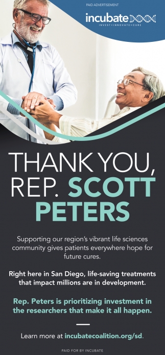 Thank You, Rep. Scott Peters