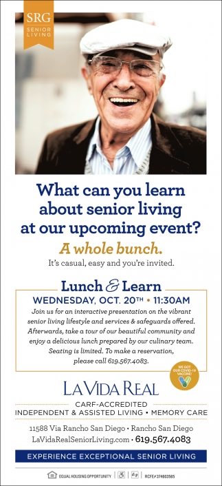 What Can We Learn About Senior Living At Our Upcoming Event?