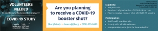 Are You Planning to Receive A COVID-19 Booster Shot?