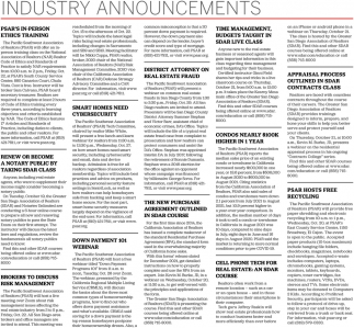 Industry Annoucements