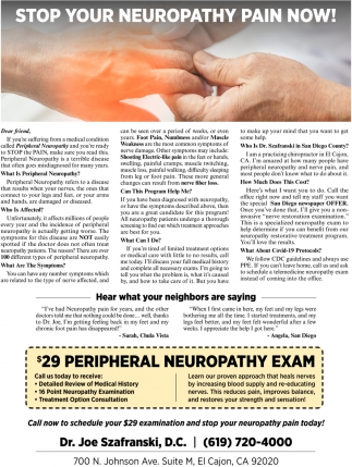 Stop Your Neuropathy Pain Now!
